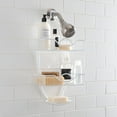 thumbnail image 3 of Bath Bliss Rainbow Design Metal Shower Organizer, White, 3 of 8