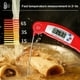 thumbnail image 5 of Termómetro digital plegable para alimentos | Sonda de lectura instantánea para barbacoa | Lectura rápida en 3 segundos | Precisión de ±0,8 °C | Pantalla retroiluminada LED | Conmutable entre °C y °F, 5 of 6