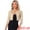 Khaki, variant on DARING DIVA Women's 3/4 Sleeve Shrug Top Collarless Pleated Open Front Cropped Cardigan XS Black