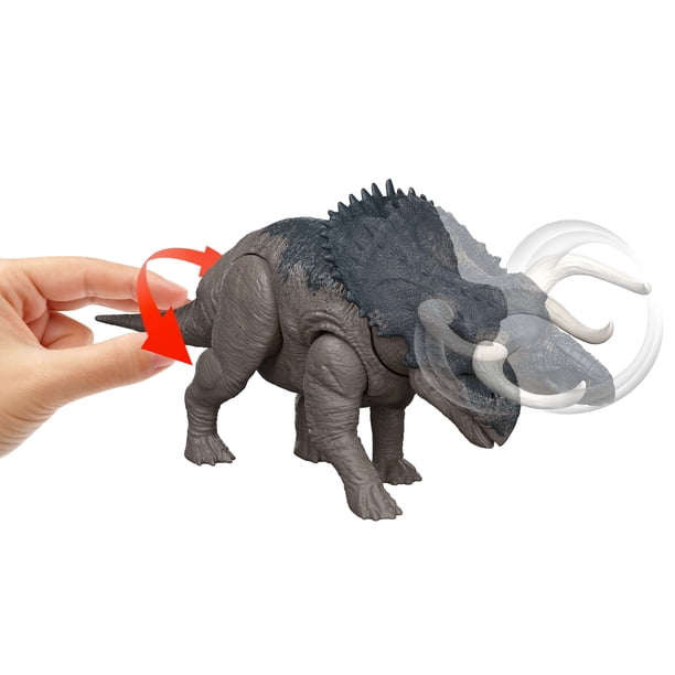 Jurassic World Rebirth Wild Roar Nasutoceratops Dinosaur Toy, Tail