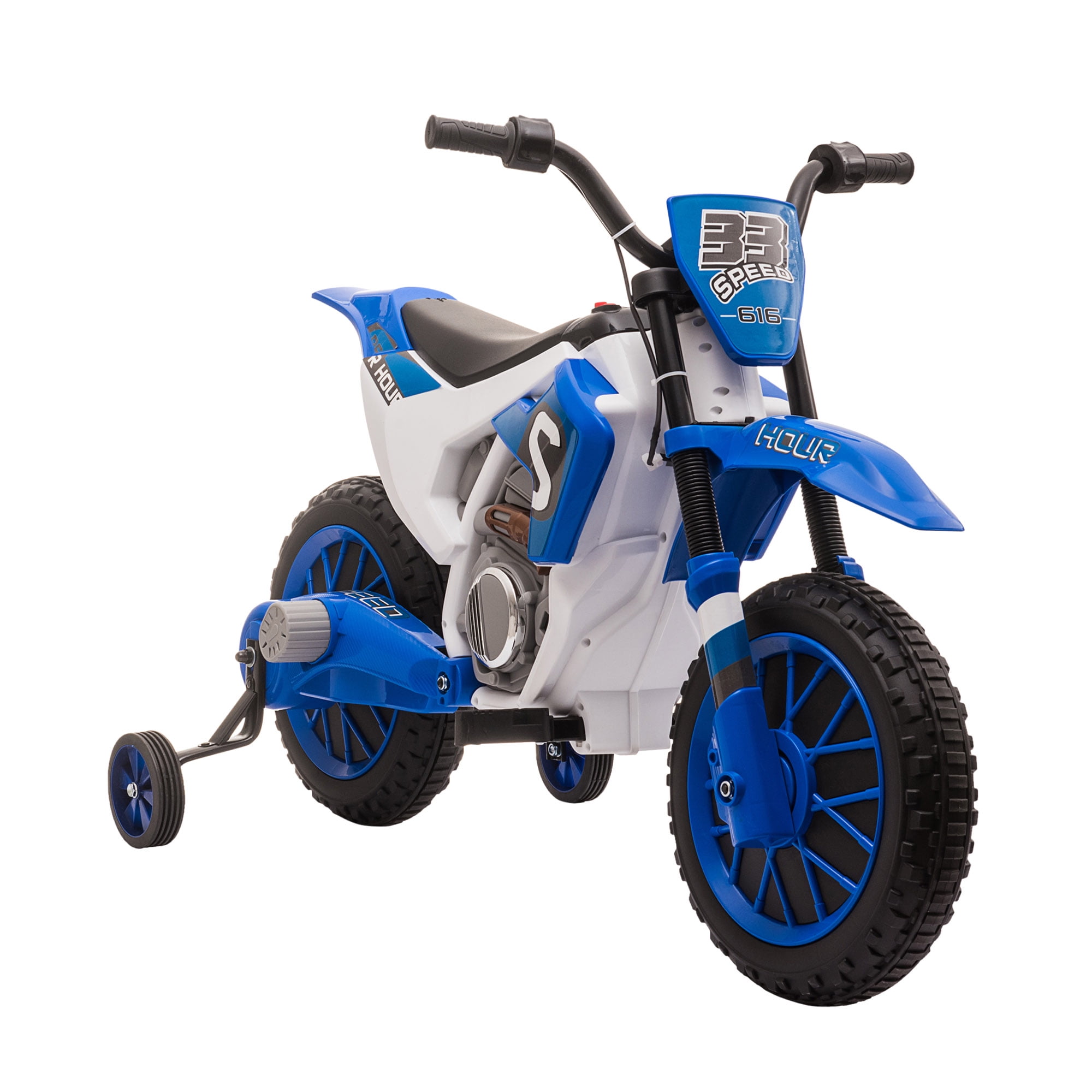Kids Dirt BIke Electric Motorcycle Training Wheels Toy Radio Xmas Birthday GIft 