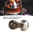 thumbnail image 4 of Solid Wood Handle Coffee Tamper, Stainless Steel, Easy to Use, Coffee Press Tamper, Uniform Powder Pressing, for Home Coffee Shop, 4 of 8