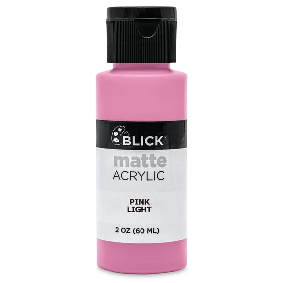 Blick Matte Acrylic - Pink Light, 2 oz bottle