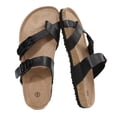 thumbnail image 3 of Bocca Women Adjustable Slide Sandals Black-new Summer Flip-Flops Ring Open Toe 9M, 3 of 7