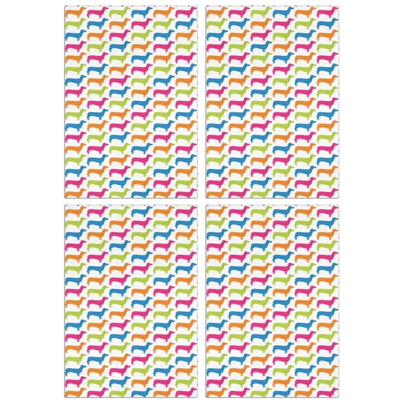 4 Pcs Funny Kitchen Towels,Colorful Funny Dachshund Microfiber Dish Towels,Kitchen Tea Towels,Kitchen Towel Set (18" X 26")