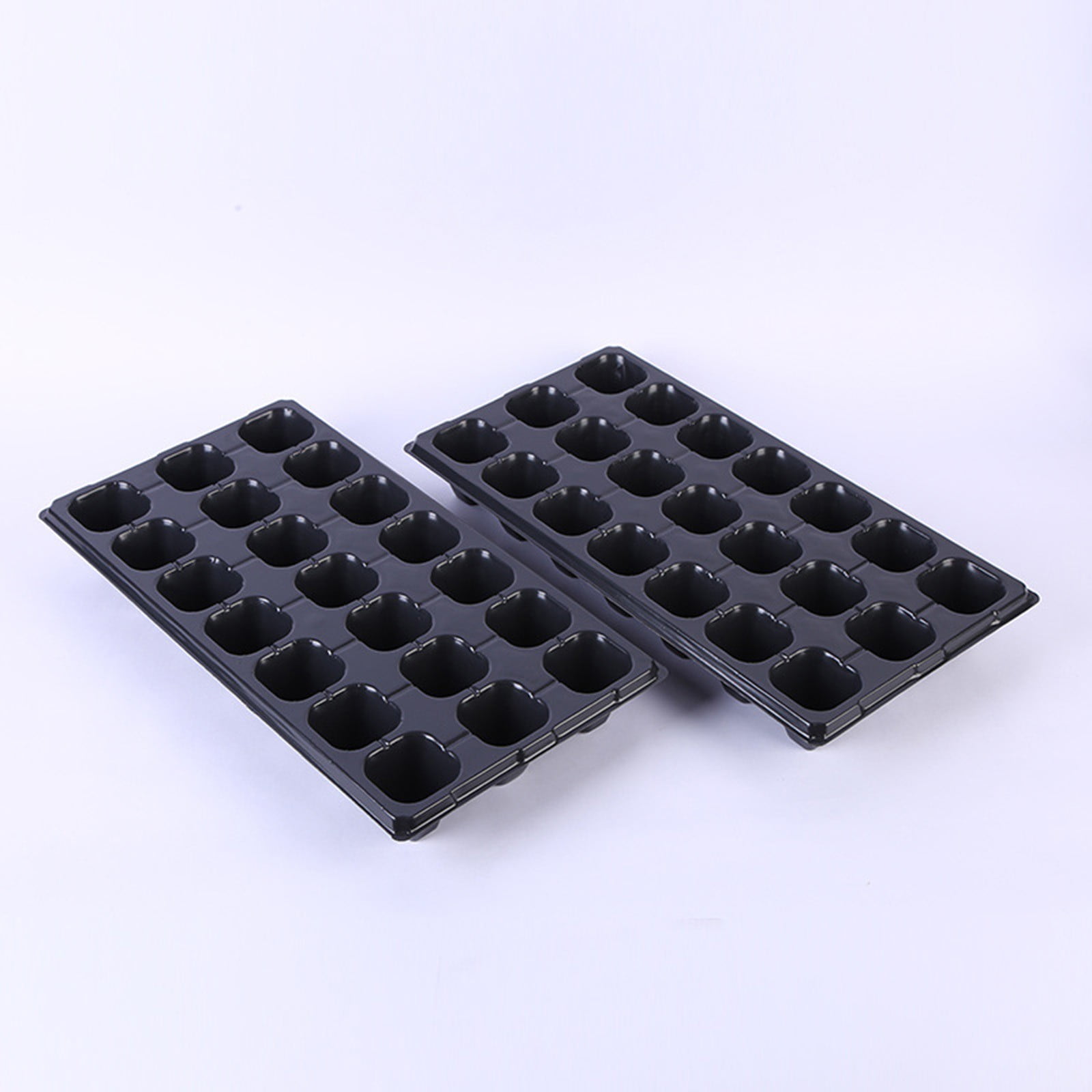 MUAXDA 21 Cell Seed Starter Trays, Cone-Shaped Plug Trays, Plastic Germination Trays for Greenhouse, Garden & Urban Farming (5Pcs)