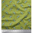 thumbnail image 1 of Soimoi Cotton Poplin Fabric Check,Leaves & Floral Artistic Print Sewing Fabric Yard 42 Inch Wide, 1 of 1