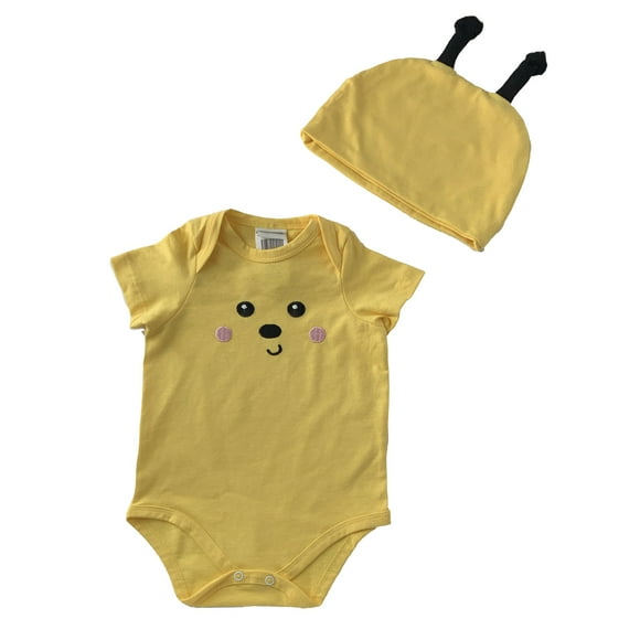 Pañalero de algodón bordado con gorro Kiss Abeja Baby Kisses Pañalero1224