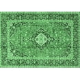 thumbnail image 1 of Ahgly Company Indoor Rectangle Persian Emerald Green Traditional Area Rugs, 6' x 9', 1 of 4
