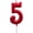 Number 5, variant on Red Birthday Candles 2 Candle 2nd Two Cake Bady Roman Numberal Cool Number Candle No 20 21 22 23 25 24 26 28 27 29