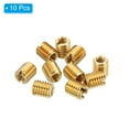 thumbnail image 3 of Unique Bargains Laiton Fileté Réparation Insert Écrou, 10 Pcs M5x0.8 à M3x0.5 Manchon Filetage Réducteur Vis Réducteur 6mm, 3 of 7