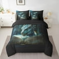thumbnail image 2 of Feelyou Magical Dragon Twin Bedding Sets 7-Piece, 3D Animal Print Bedding Comforter Set, Teens Kids Boys Girls Reversible Sheet Sets, Luxury Bedroom Decor, 2 of 7