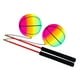 thumbnail image 2 of Pelota de ejercicio para exteriores con asas de espuma, para estirar brazos y hombros, ideal para lanzar con las manos para adultos mayores y niños. Vistoso, 2 of 8