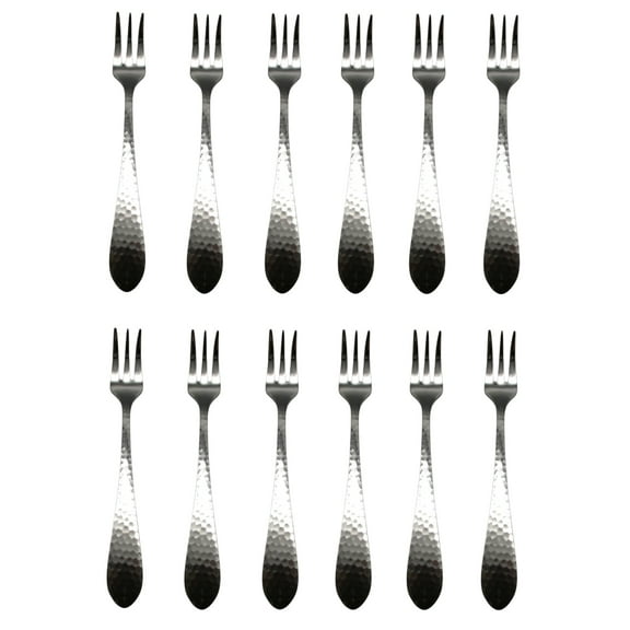Reed & Barton Hammered Antique 18/10 Stainless Cocktail Fork (Set of Twelve)