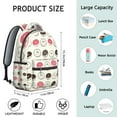 thumbnail image 6 of Donut-Themed Campus Backpack - Stylish & Lightweight Bag for Students & Professionals, Donut Print, Roomy Compartment, Ergonomic Shoulder Straps, Perfect Donut Gift, 6 of 6