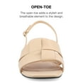 thumbnail image 6 of Journee Collection Womens Tabatha Tru Comfort Foam Low Covered Block Heel Sandals, 6 of 7