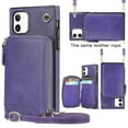 thumbnail image 2 of Funda tipo cartera para iPhone 11 con tarjetero y correa para el hombro para mujer, 2 of 5
