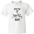 thumbnail image 3 of Inktastic Pittie Life is Ruff Spotted Pit Bull Youth T-Shirt, 3 of 5