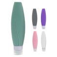 thumbnail image 4 of Shisuyan 5pcs Silicone Travel Bottles: 150ml Leakproof Refillable Containers For Toiletries Portable Bottles For Shampoo Conditioner Lotion And More, 4 of 7