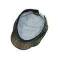 thumbnail image 3 of Wigens Swedish Plaid Contemporary Cap- 100% Bristish Wool101341 58 Bottle Green, 3 of 3