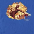 thumbnail image 2 of Men's Marvel Spider-Man: No Way Home Gold Web Shot Graphic Tee Royal Blue X Large, 2 of 4