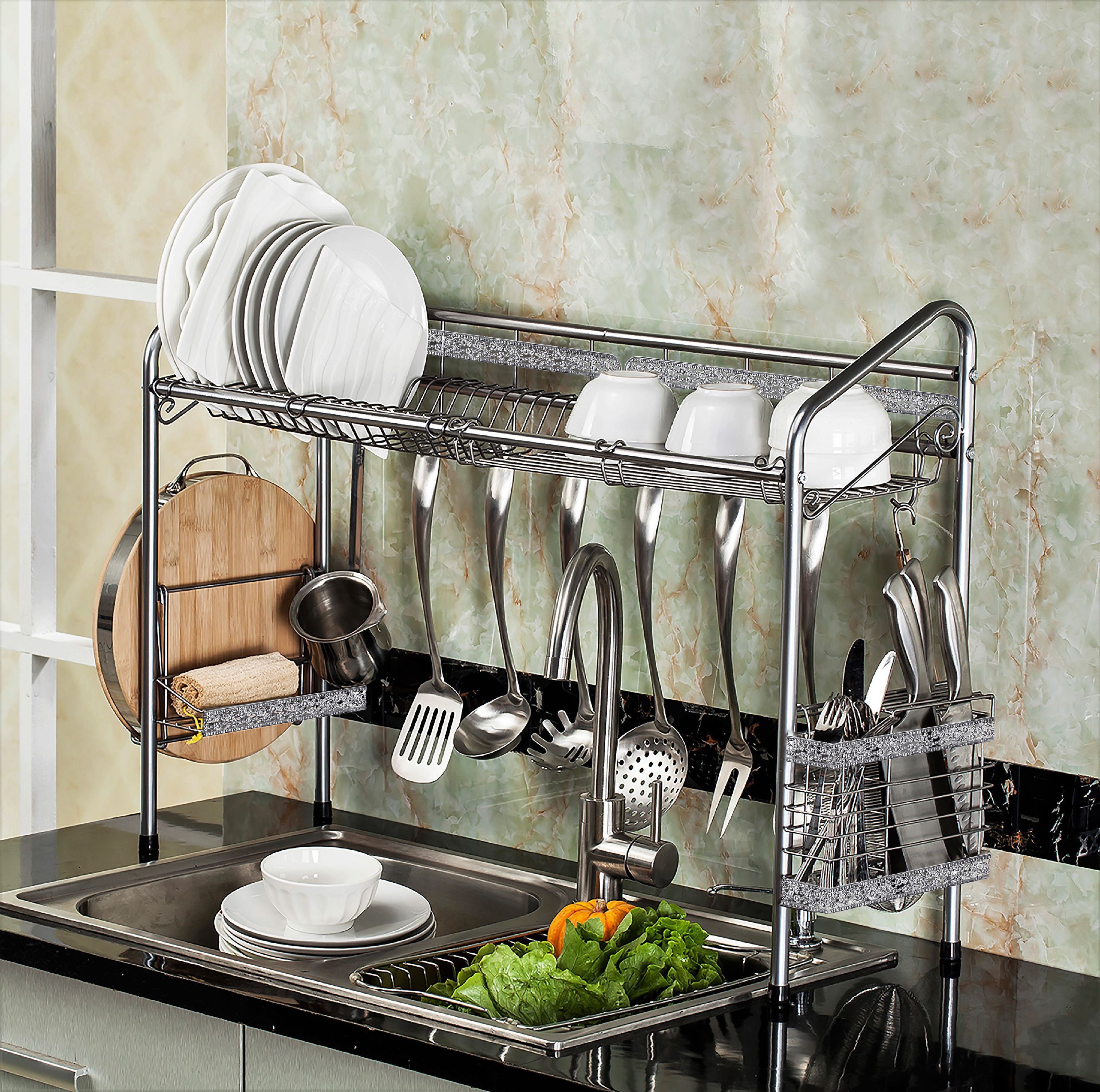 PremiumRacks Professional Over The Sink Dish Rack Fully Customizable Multipurpose Large
