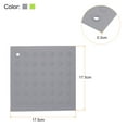 thumbnail image 2 of Uxcell 4Pcs Silicone Trivet Mat Heat Resistant Pot Holders Hot Pads Table Placemats for Hot Dishes Table-Multi Colours, 2 of 5