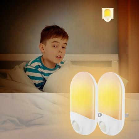 

Nhthy Energy-Efficient Warm White LED Night Light with Smart Sensor for Bedroom Bathroom and More - Ideal for Kids and Elders Long-Lasting and Easy to Use White