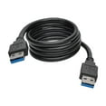thumbnail image 2 of Tripp Lite 3 ft. USB 3.0 SuperSpeed A/A Cable (M/M), 28/24 AWG, 5 Gbps, Type-A to Type-A, Black, 3' (U320-003-BK), 2 of 4