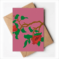 thumbnail image 1 of Painting Red Green Culture Flower Greeting Cards You are Invited Invitations, 1 of 3