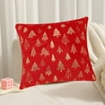 thumbnail image 5 of Lilixerw 18 x 18 inch Christmas Pillow Cover,Sequins Embroidery Cushion Cover Christmas Day Plush Pillow Cover for Couch Sofa Winter Decor, 5 of 6