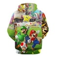 thumbnail image 2 of Mario Hoodie 3D Print Pullover Hooded Long Sleeve Sweatshirts Tops Blouse with Pocket for Mens Womens, 2 of 6