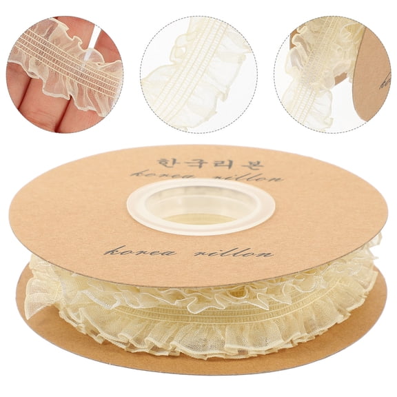HONMEET Sewing Lace Lace Trim Organza Garment Decor 1 Roll 500m x 1in