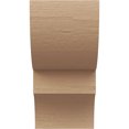 thumbnail image 2 of 5"W x 5"D x 10"H Wide Ridgewood Rough Cedar Woodgrain TimberThane Corbel, Primed Tan, 2 of 6