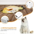 thumbnail image 3 of Juguetes para gatos Poppy Fish, juguetes deportivos para gatitos con bolsa de hierba gatera, juguetes interactivos de felpa para gatos, divertidos juguetes deportivos para gatos Ormromra LRWJ764-1, 3 of 5