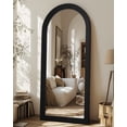 thumbnail image 4 of Antok 71"x32" Arched Full Length Mirror with Stand, Standing Floor Mirror with Solid Wooden Frame Full Body Mirror, Vintage Black, 4 of 7