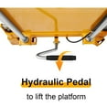 thumbnail image 4 of APOLLOLIFT Hydraulic Double Scissor Manual Lift Table Cart 59" Lift Height 1760lb Load Cap., 4 of 7
