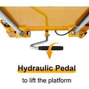 APOLLOLIFT 1760lb Heavy Duty Manual Scissor Table Cart Double Scissor Lift Table 59 Max Lifting Height