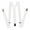 White, variant on Gravity Threads Men's Adjustable Solid Suspenders Metal Clip - Black
