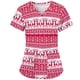 thumbnail image 5 of Blusas Navideñas Para Mujer Moda Con Cuello en V Casual Manga Corta Bolsillos Estampados Blusa Para Mujer Odeerbi ODB206094, 5 of 5