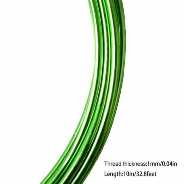 Metal Cord Assorted Colors Thickness Aluminum Wires Fool-style Operation Handy to Install DIY Rust-proof Resilience for Crafts fruit green