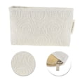 thumbnail image 4 of Unique Bargains 1 Pc Portable Embossment Rose Makeup Bag Polyester Beige Medium, 4 of 5