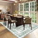 thumbnail image 3 of Alfombra Vhong Boho, lavable, vintage, moderna, 150 x 210 cm, verde, 3 of 6