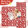 thumbnail image 4 of Red Christmas Santa Pattern Toddler Nap Mats for Kids Preschool,50"x20" Sleeping Mat Bag or Kids,Toddler Sleeping Bag,Toddler Nap Mat or Daycare, 4 of 6