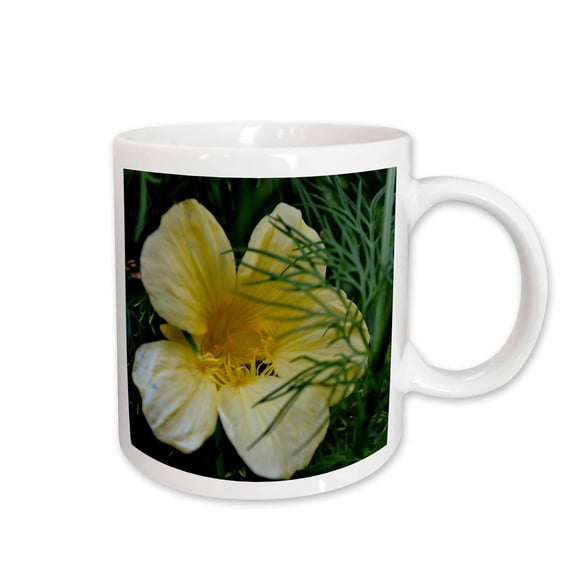 3drose, Pale Yellow Nasturtium, 11oz Mug