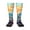 1 Black, variant on Colorful Whimsical Earth for Novelty Casual compression Socks For Women Men Contrast Color Stockings