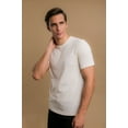 thumbnail image 2 of Men's Cottonique M17771 Latex Free Organic Cotton Crew Neck T-Shirt (Natural 2XL), 2 of 5