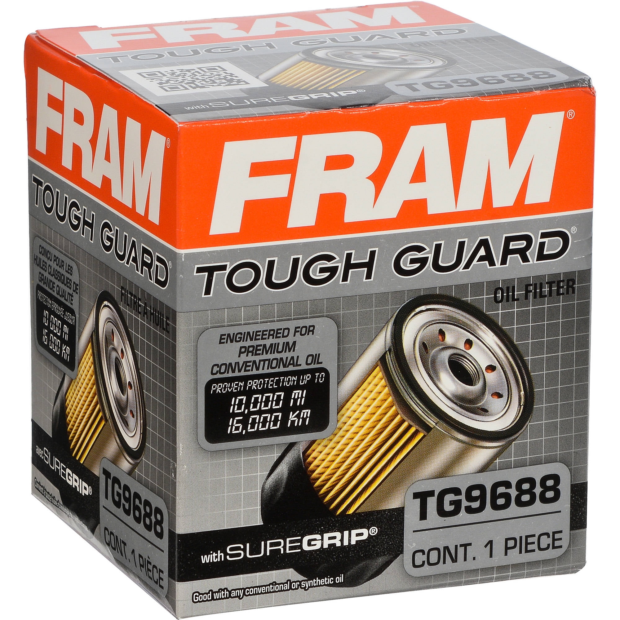 FRAM Tough Guard Oil Filter, TG9688