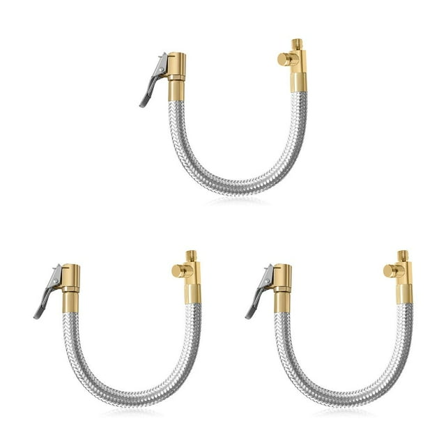 Maoww Universal Car Valve Stem Compressor Inflator Nozzle Attachment Kits Extension RV Flexible Deflated Adapter Supplies Type1 NO1