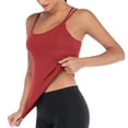 thumbnail image 2 of fatyb Yoga Tank Tops for Women Built in Bra Strappy Back Sports Tops Padded Workout Tanks Activewear, 2 of 5